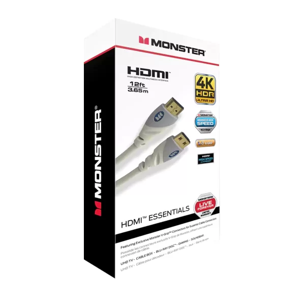 Monster Essentials Ultra HD 4K HDMI Cable - Image 2