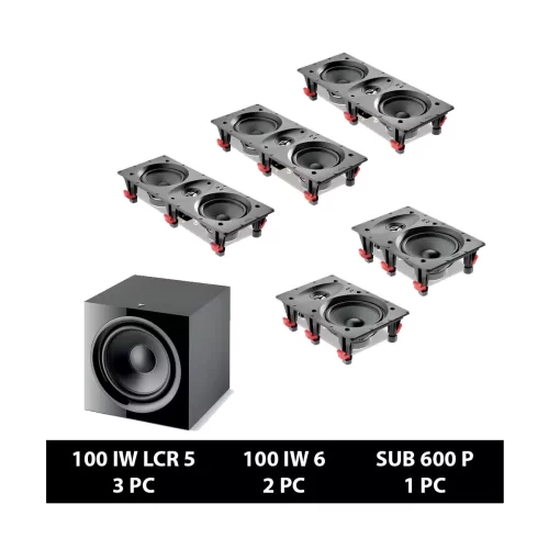 5.1 Focal 100 In-Wall Speaker Package