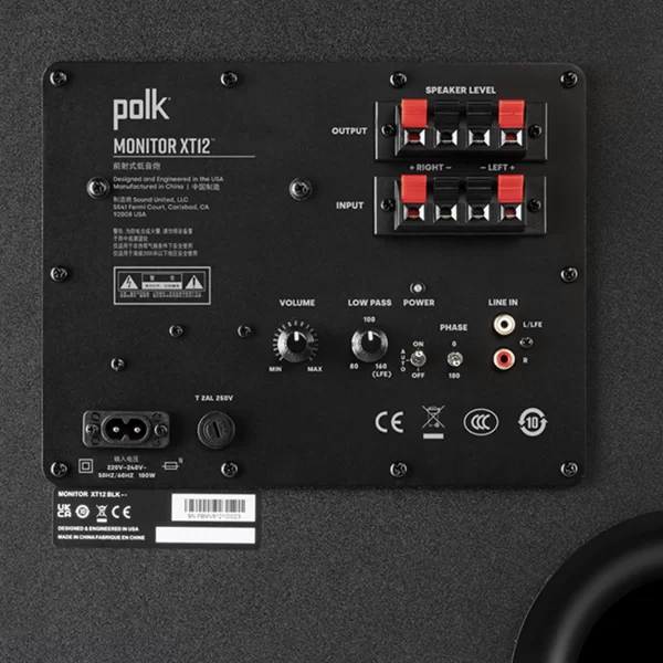 Polk Audio Monitor XT12 12" 100W Subwoofer - Image 3